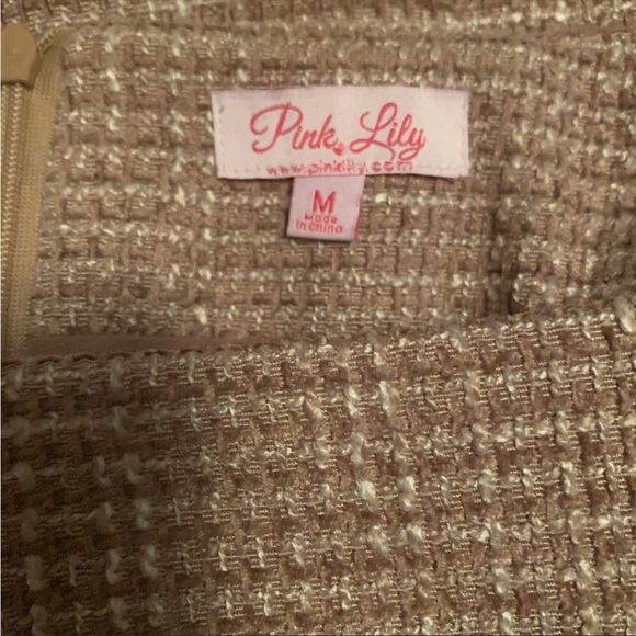 Pink Lily- Brown Tweed Skirt - Picture 8 of 14